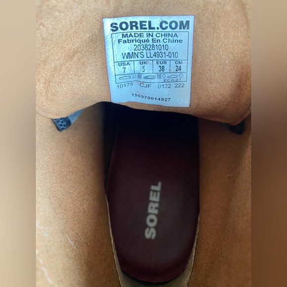 Black Sorel PDX Wedge Ankle Boots - Picture 6 of 9